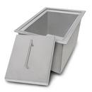 Ruvati Brushed Stainless Steel Outdoor Ice Chest Sink in Brushed 