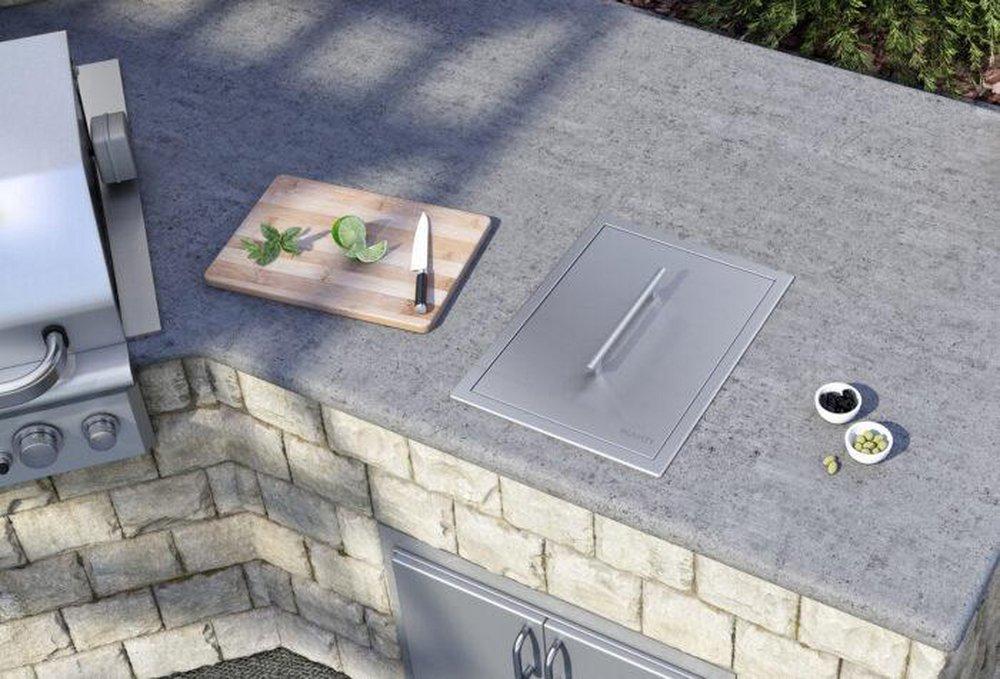 Ruvati Brushed Stainless Steel Outdoor Ice Chest Sink in Brushed 