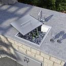 Ruvati Brushed Stainless Steel Outdoor Ice Chest Sink in Brushed 