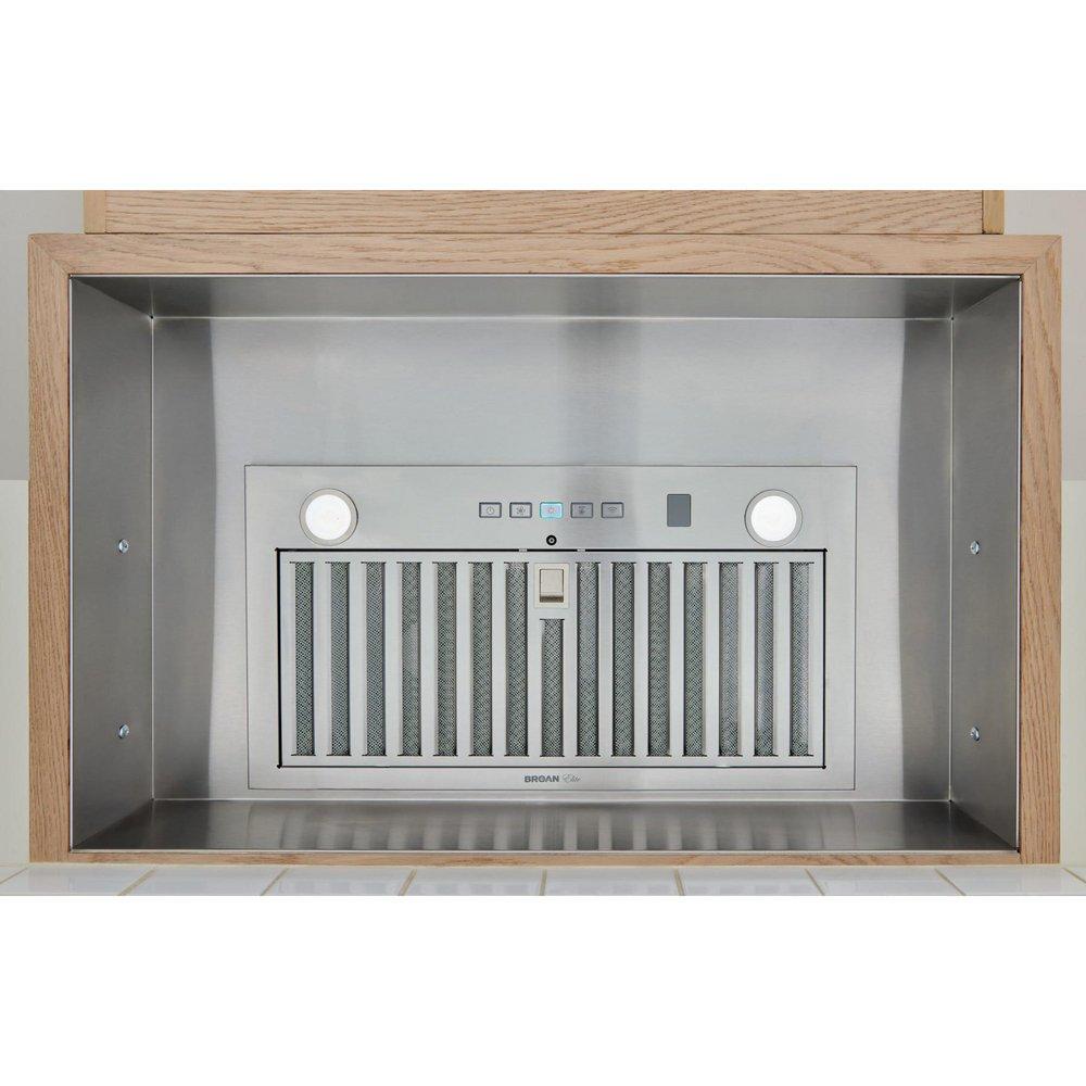 BROAN ELITE 21-INCH CUSTOM RANGE HOOD POWER PACK 650 MAX BLOWER CFM STAINLESS STEEL 