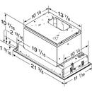 BROAN ELITE 21-INCH CUSTOM RANGE HOOD POWER PACK 650 MAX BLOWER CFM STAINLESS STEEL 