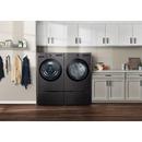 LG Black Steel 27 x 29-3/4 in. 120V 7.4 cu. ft. Gas Front Load Dryer 