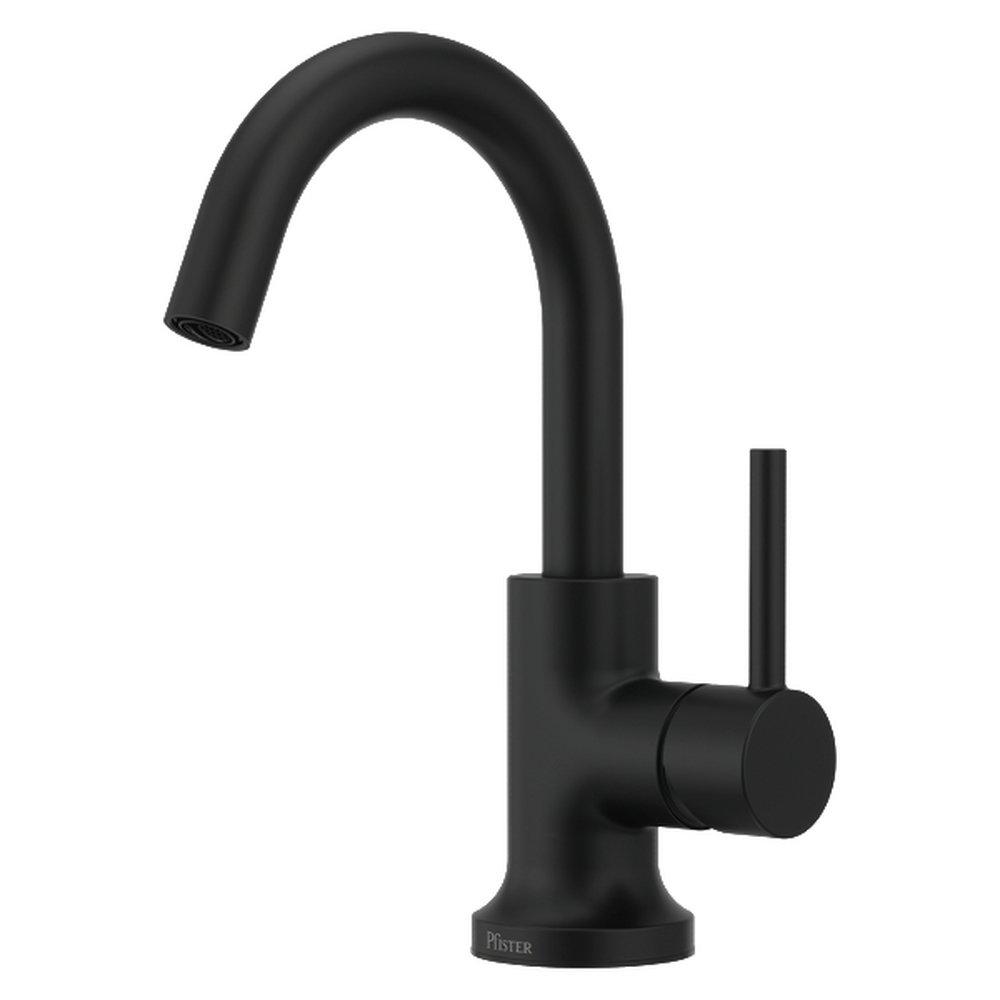 Single Handle Centerset Bathroom Sink Faucet in Matte Black 