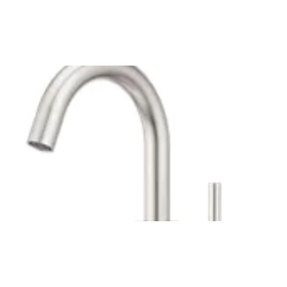 Single Handle Monoblock Bathroom Sink Faucet in Spot Defense Brushed Nickel 