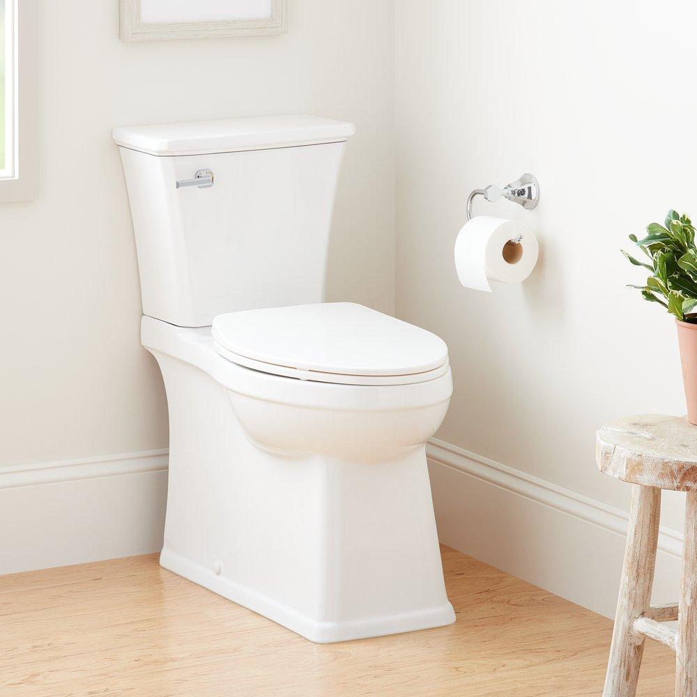 1.28 gpf Elongated Two Piece Toilet in White 