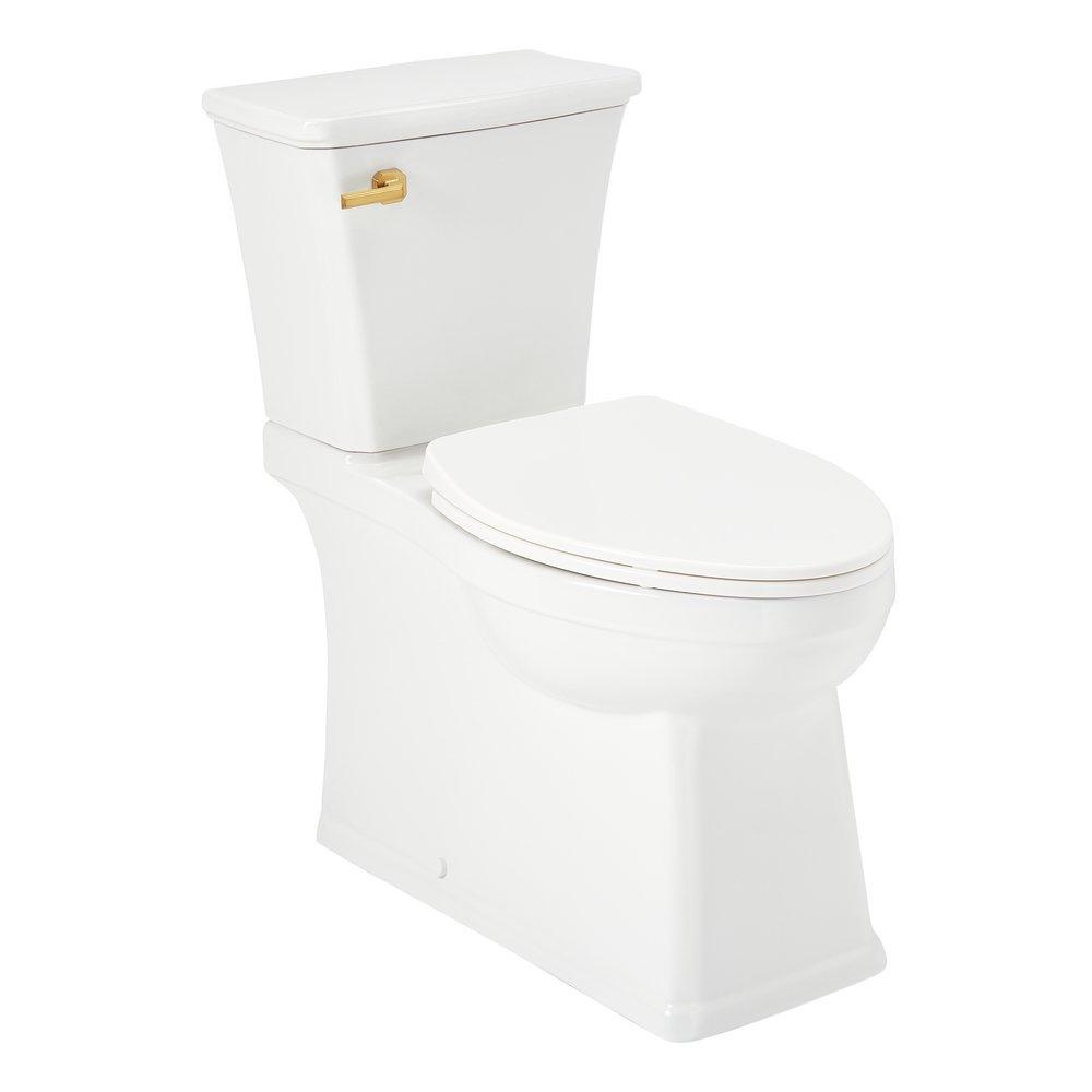 1.28 gpf Elongated Two Piece Toilet in White 