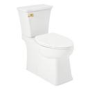 1.28 gpf Elongated Two Piece Toilet in White 
