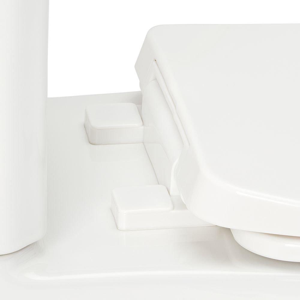 1.28 gpf Elongated Two Piece Skirted Toilet in White 