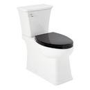 1.28 gpf Elongated Two Piece Skirted Toilet in White 