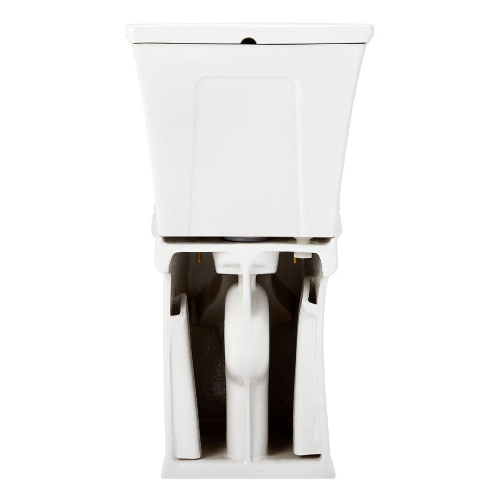 1.28 gpf Elongated Two Piece Skirted Toilet in White 