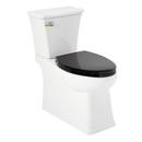 1.28 gpf Elongated Two Piece Skirted Toilet in White 