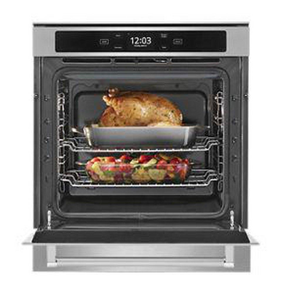 KitchenAid Fingerprint Resistant Stainless Steel 24 x 22-1/2 in. 20A 2.90 cu. ft. Drop Down Single Oven 