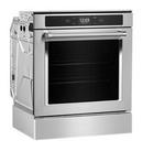 KitchenAid Fingerprint Resistant Stainless Steel 24 x 22-1/2 in. 20A 2.90 cu. ft. Drop Down Single Oven 