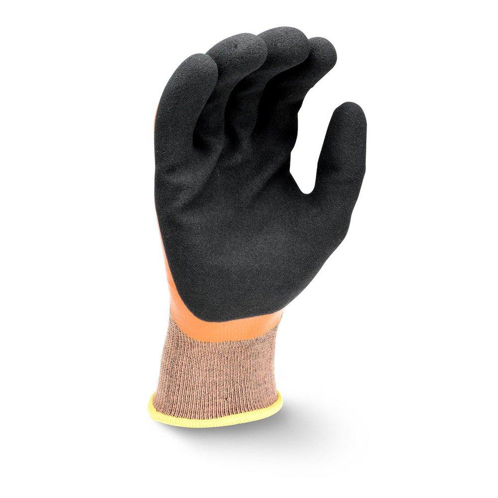 Radians Orange Plastic and Rubber Work Gloves 