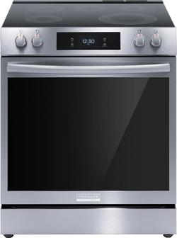 30 in. 5-Burner Electric Freestanding Range in Stainless Steel