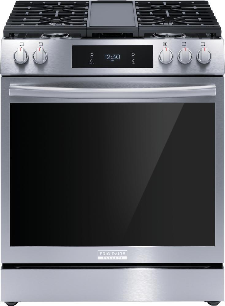Frigidaire Stainless Steel 30 x 26 x 36-3/8 in. 18000 BTU 6.0 cu. ft. 5-Burner Gas Sealed Freestanding Range 