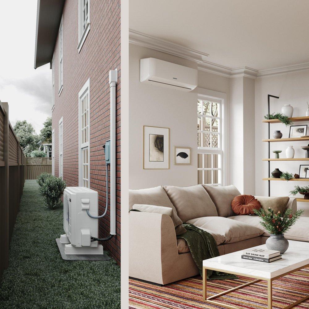 12k BTU - Outdoor - Sirius Heat Single-Zone Mini-Split Heat Pump 208/230V 