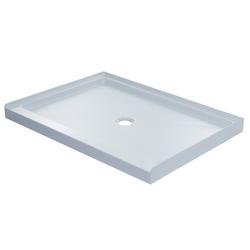 48 in. x 42 in. Shower Base with Center Drain in White