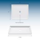 PROFLO&reg; White 41-7/8 x 33-7/8 in. Rectangle Shower Base 
