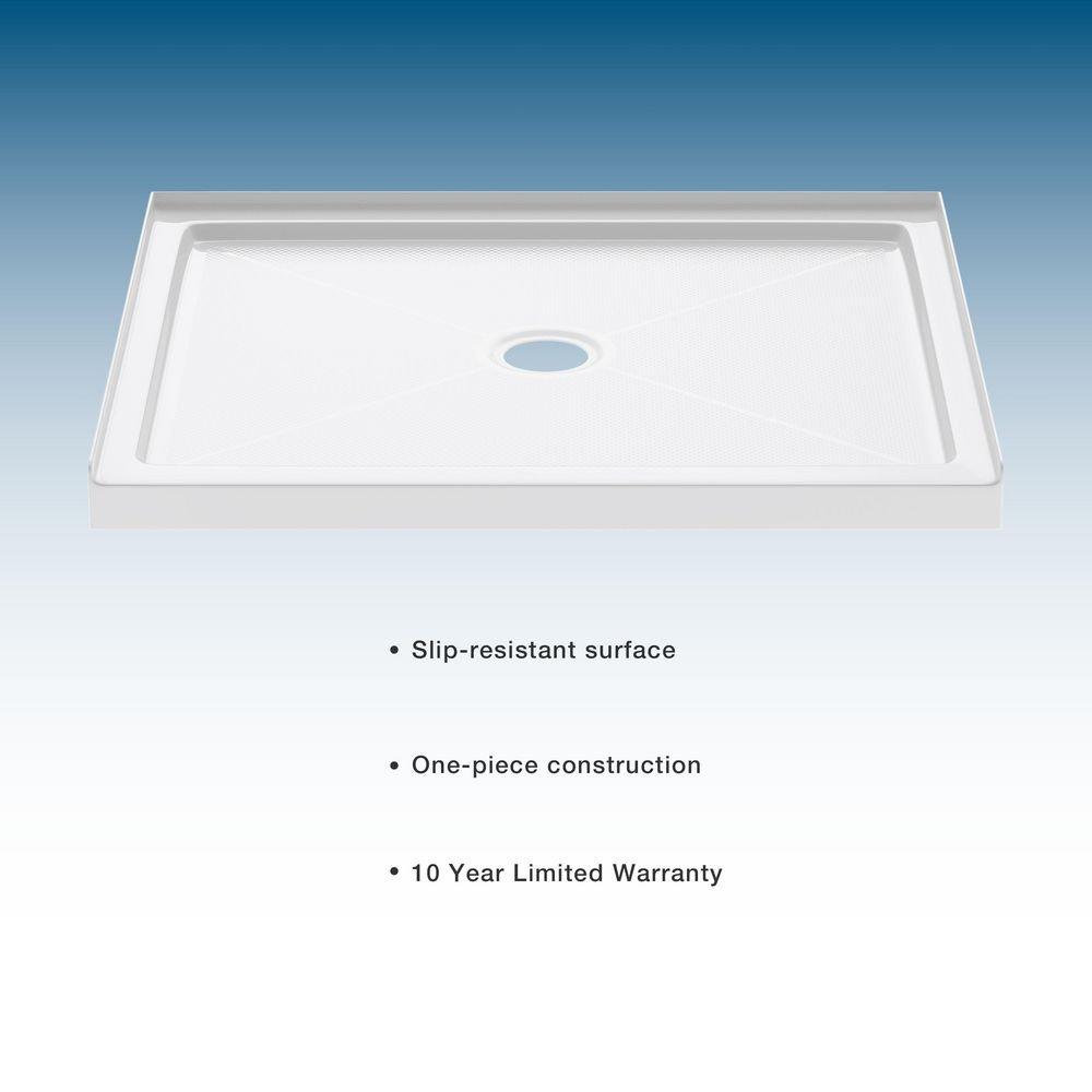 PROFLO&reg; White 41-7/8 x 33-7/8 in. Rectangle Shower Base 