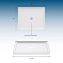 PROFLO&reg; White 41-7/8 x 33-7/8 in. Rectangle Shower Base 