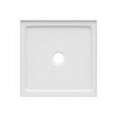 48 in. x 48 in. Shower Base with Center Drain in White 