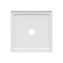 48 in. x 48 in. Shower Base with Center Drain in White 