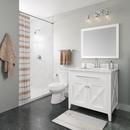 48 in. x 48 in. Shower Base with Center Drain in White 