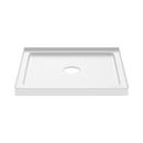 48 in. x 48 in. Shower Base with Center Drain in White 