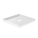 48 in. x 48 in. Shower Base with Center Drain in White 