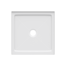 48 in. x 48 in. Shower Base with Center Drain in White 