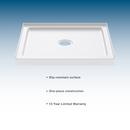 48 in. x 48 in. Shower Base with Center Drain in White 