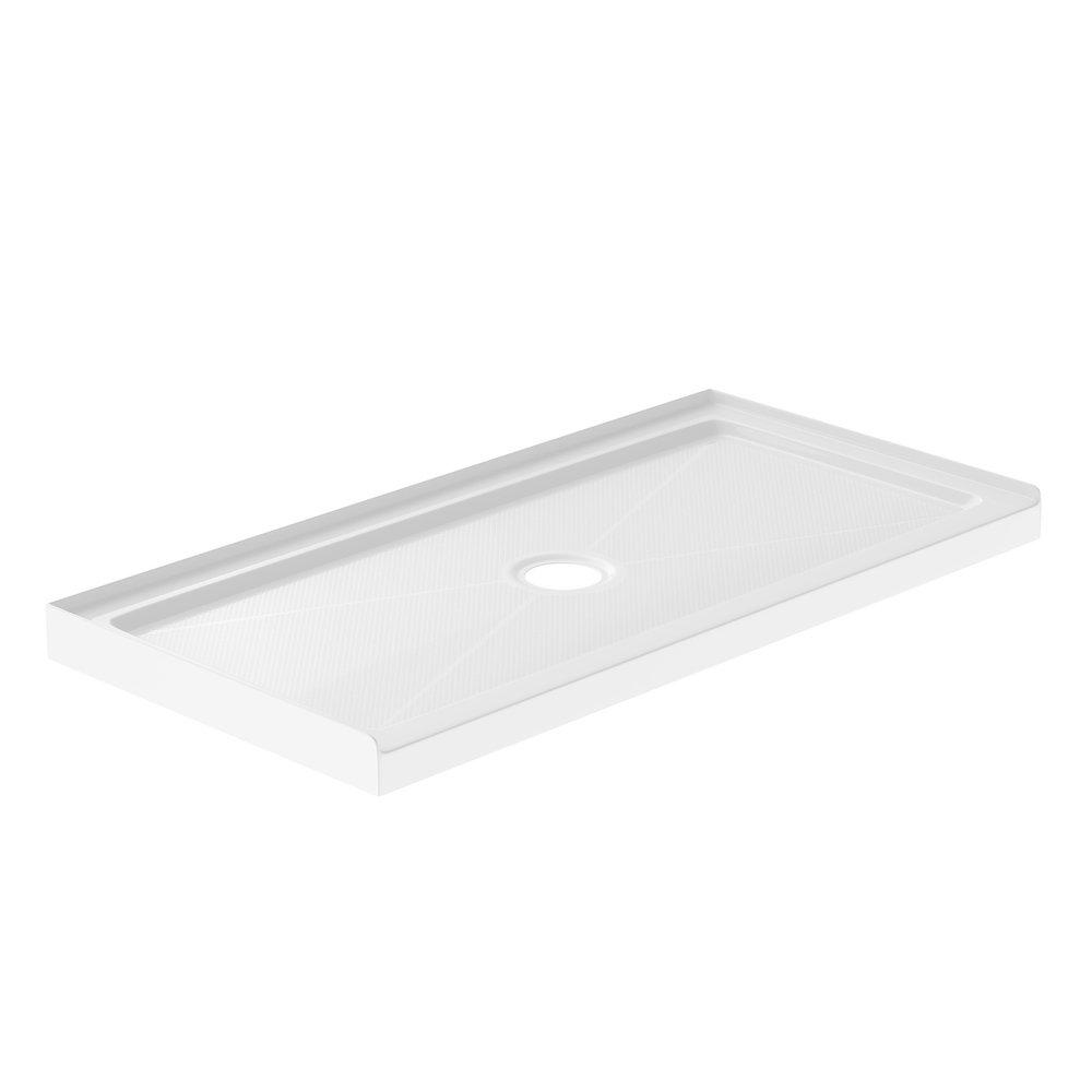 PROFLO&reg; White 60 x 30 in. Rectangle Shower Base 