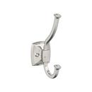 KINSALE TRANSITIONAL DOUBLE PRONG SATIN NICKEL WALL HOOK 
