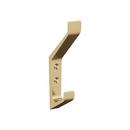 EMERGE CONTEMPORARY DOUBLE PRONG CHAMPAGNE BRONZE WALL HOOK 