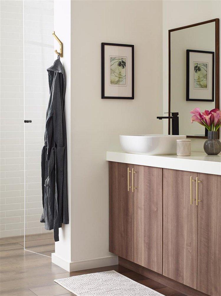 EMERGE CONTEMPORARY DOUBLE PRONG CHAMPAGNE BRONZE WALL HOOK 