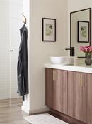 EMERGE CONTEMPORARY DOUBLE PRONG CHAMPAGNE BRONZE WALL HOOK 