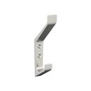 Double Prong Wall Hook in Satin Nickel