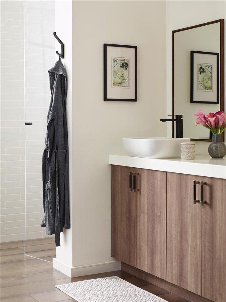 EMERGE CONTEMPORARY DOUBLE PRONG MATTE BLACK WALL HOOK 