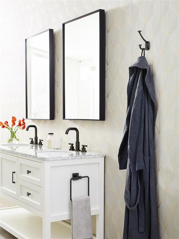 TRPL DECORATIVE WALL HOOK *VICINITY MATTE BLACK 