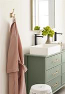 ALDER TRANSITIONAL DOUBLE PRONG CHAMPAGNE BRONZE WALL HOOK 