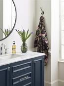 ADARE TRADITIONAL DOUBLE PRONG MATTE BLACK WALL HOOK 