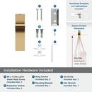 APEX CONTEMPORARY SINGLE PRONG CHAMPAGNE BRONZE WALL HOOK 