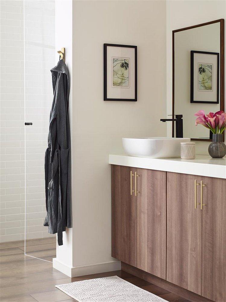 APEX CONTEMPORARY SINGLE PRONG CHAMPAGNE BRONZE WALL HOOK 