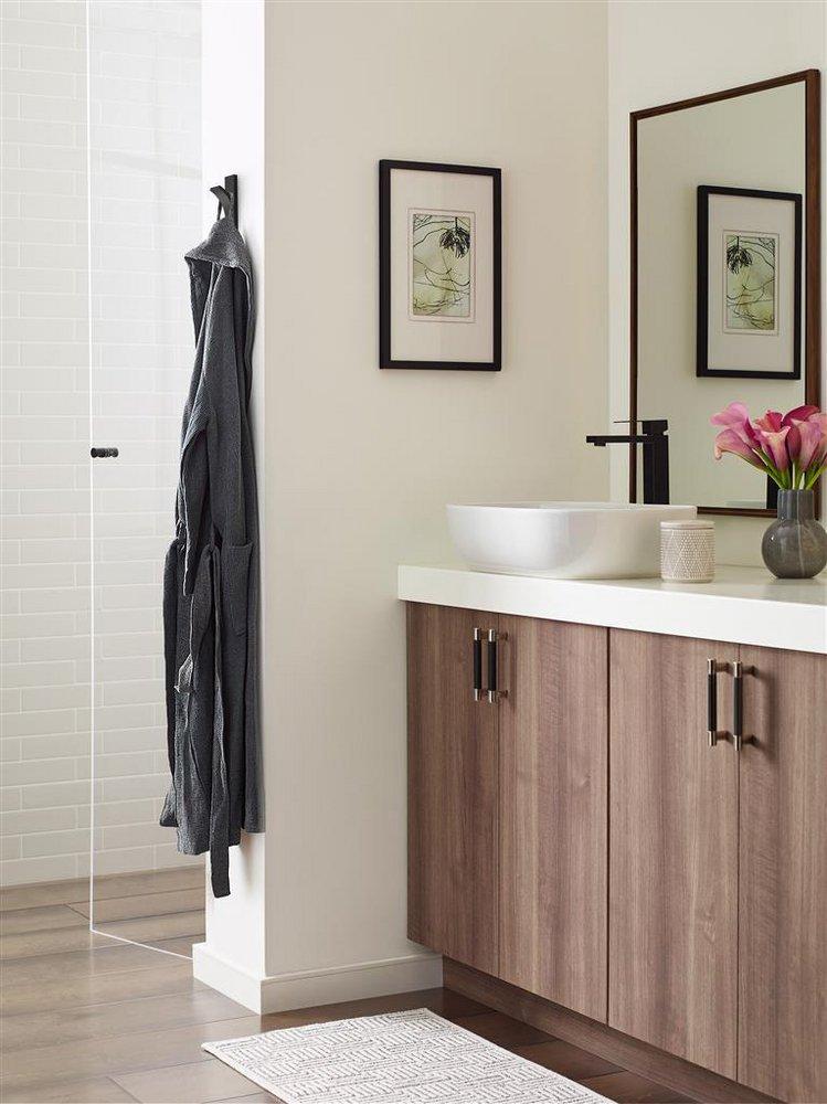 Amerock Matte Black Single Prong Wall Hook 