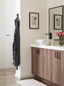 APEX CONTEMPORARY SINGLE PRONG MATTE BLACK WALL HOOK 