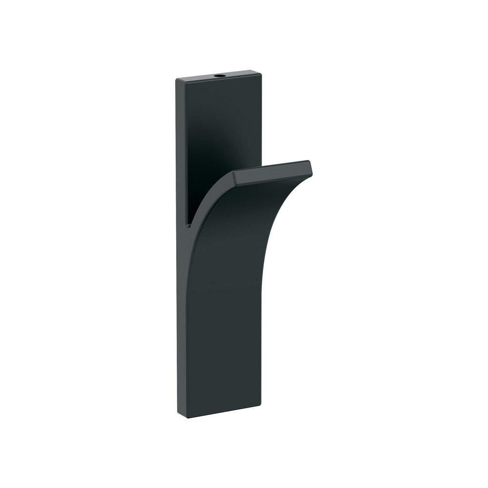 APEX CONTEMPORARY SINGLE PRONG MATTE BLACK WALL HOOK 