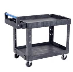 Hvy Duty Adpt Utl Cart 2 Shelf Blac