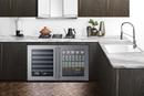 Summit Appliance Black/Stainless Steel 23-19/50 x 32 in. Indoor Built-in and Freestanding Full Refrigerator Wine Cooler 