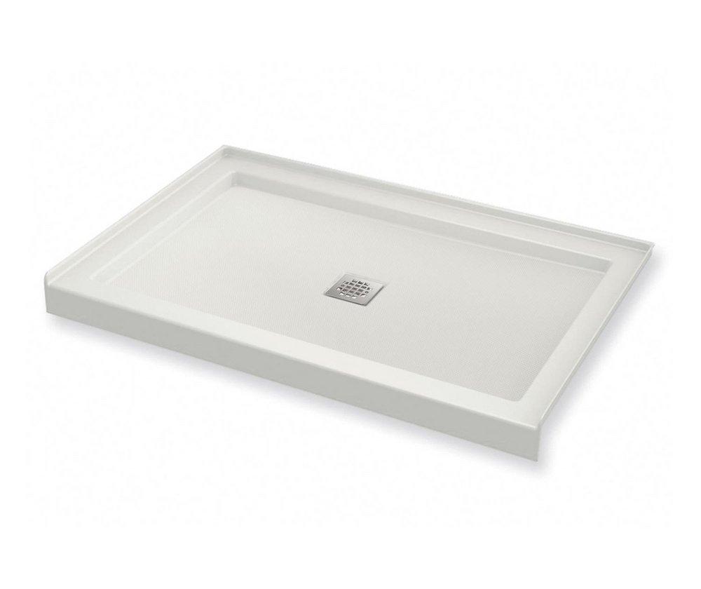 48 in. x 36 in. Shower Base with Center Drain in White 
